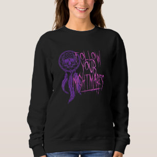 Volg je nachtmerries Gothic Dream Catcher Trui