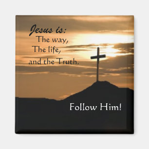 Volg Jesus Magnet Magneet