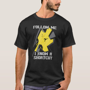 Volg me als ik een korte parkour Freerunning Pa ke T-shirt