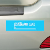 volg me @ bumpersticker (Op auto)