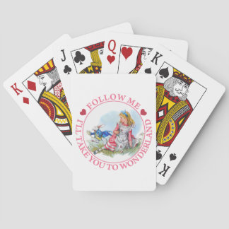 Volg me, ik breng je naar Wonderland Pokerkaarten
