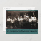 Volg me, jongens briefkaart (Voorkant / Achterkant)