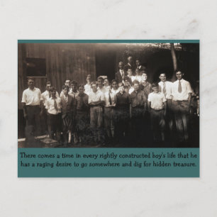 Volg me, jongens briefkaart