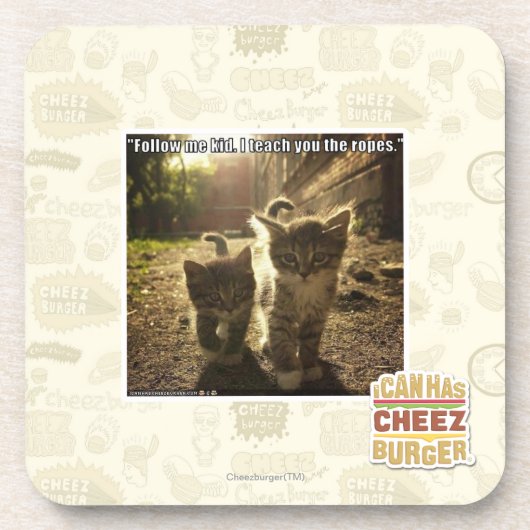 Volg me Kind Drankjes Onderzetter (Voorkant)