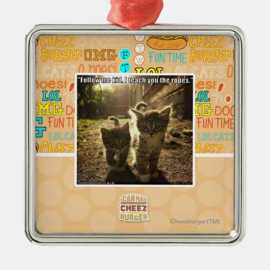 Volg me Kind Metalen Ornament (Voorkant)