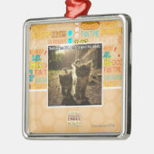 Volg me Kind Metalen Ornament (Links)