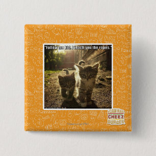 Volg me Kind Vierkante Button 5,1 Cm