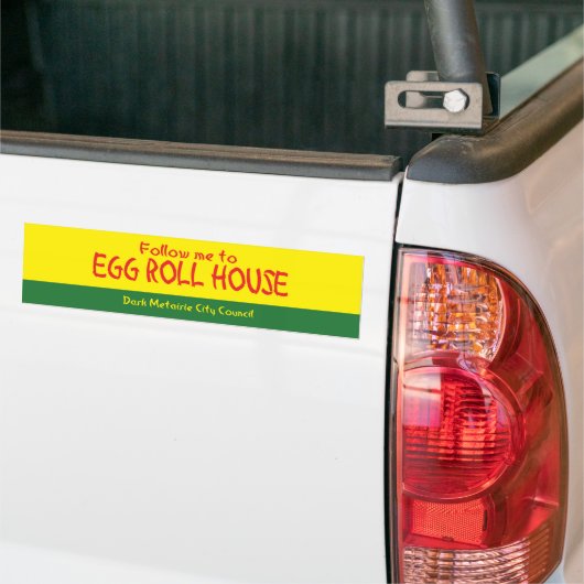 Volg me naar Egg Roll House Sticker (Op Truck)