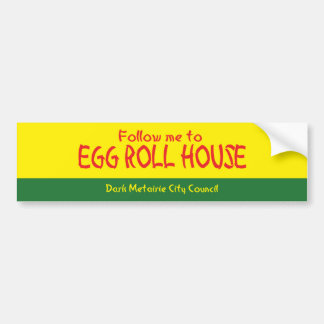 Volg me naar Egg Roll House Sticker