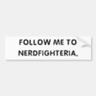 Volg me naar Nerdfighteria. Bumpersticker