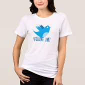 Volg me Twitter Bird T-shirts (Voorkant)