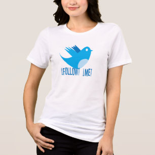 Volg me Twitter Bird T-shirts