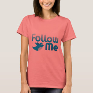 Volg me Twitter de heer Funny Parody T-shirt