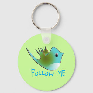 Volg ME Twitter Geschenken en wervelingen T-shirts Sleutelhanger