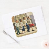 Volg mij 1995 vierkante sticker (Envelop)