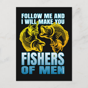 Volg mij en ik zal u vissers van mannen maken briefkaart