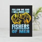 Volg mij en ik zal u vissers van mannen maken kaart (Staand voorkant)