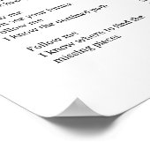 Volg mij gedicht muur kunst poster (Hoek)