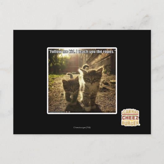 Volg mij Kind Briefkaart (Voorkant)