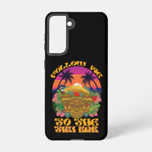 Volg mij naar de Tiki Bar Hawaïaanse Luau-feestje  Samsung Galaxy Hoesje