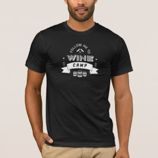 Volg mij naar Wine Camp [zwart] T-shirt