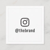 Volg mij op Instagram Vierkante Visitekaartje (Achterkant)