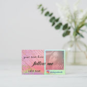 Volg mij op Instagram Visitekaartje (Staand voorkant)