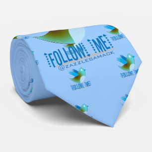 Volg mij op je Twitter-adres Stropdas