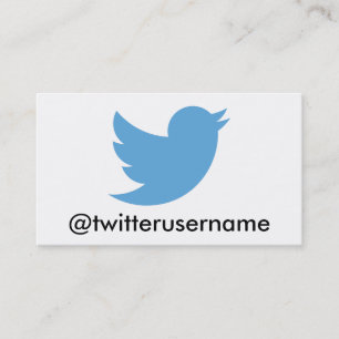 Volg mij op Twitter ( gebruikersnaam) Visitekaartje