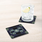 Volg mijn eigen ster vierkante kartonnen onderzetter (Insitu)