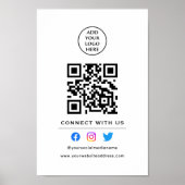 Volg Scan om verbinding met ons te maken QR-code U Poster (Voorkant)