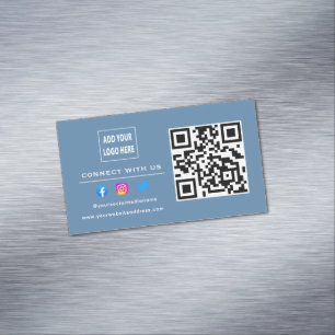 Volg Scan om verbinding te maken met ons QR-code S Magnetisch Visitekaartje