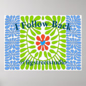 Volg terug Blauwe Vogel, Poster (Voorkant)