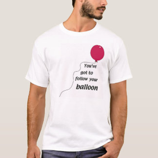 Volg uw ballon t-shirt