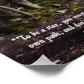 Volg uw eigen pad afdrukken poster (Hoek)