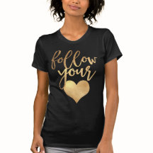 Volg uw hart/faux Gold