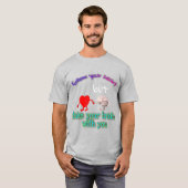 volg uw hart Mannen Basic T-Shirt (Voorkant volledig)