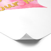 Volg uw hart Poster (wit met goud) (Hoek)