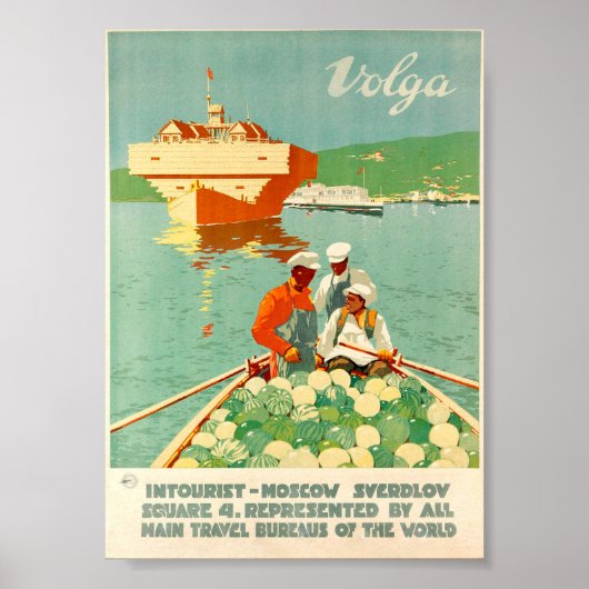  Volga Travel Poster (Voorkant)