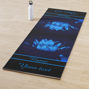 Volgblauw water Lily Lotus Flower Personalized Yogamat