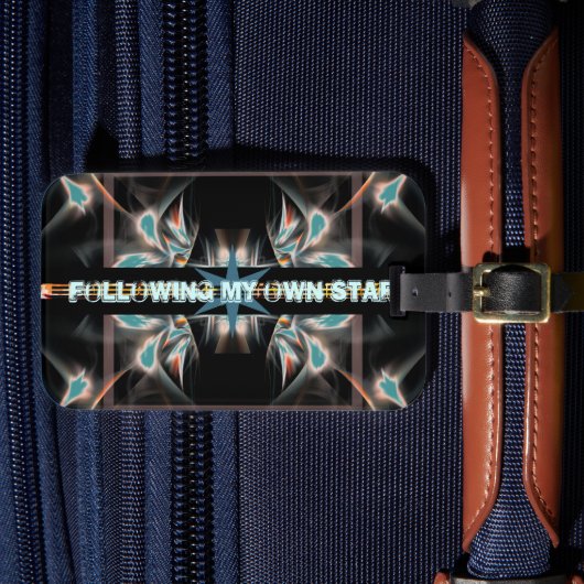 Volgend mijn eigen Star Space Bagagelabel (Voorkant Insitu 4)