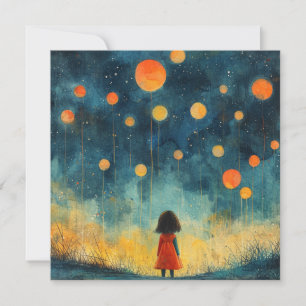 Volgend op de Glow Wishes: Take Flight Notecard Feestdagenkaart