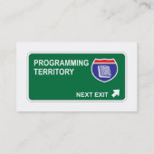 Volgende afsluiten programmeren visitekaartje (Achterkant)