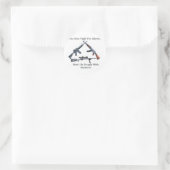 Volgende gevecht voor vrijheid ronde sticker (Tas)