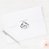 Volgende gevecht voor vrijheid ronde sticker (Envelop)