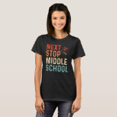 Volgende halte middelbare school Afstuderen 2023 T T-shirt (Voorkant volledig)