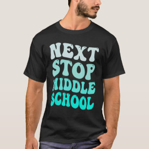 Volgende halte middelbare school basisschool afges t-shirt