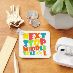 Volgende halte middelbare school grappige uitsprak sleutelhanger