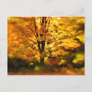 Volgende herfst tekenen van structuur briefkaart