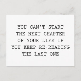 Volgende hoofdstuk van je leven briefkaart